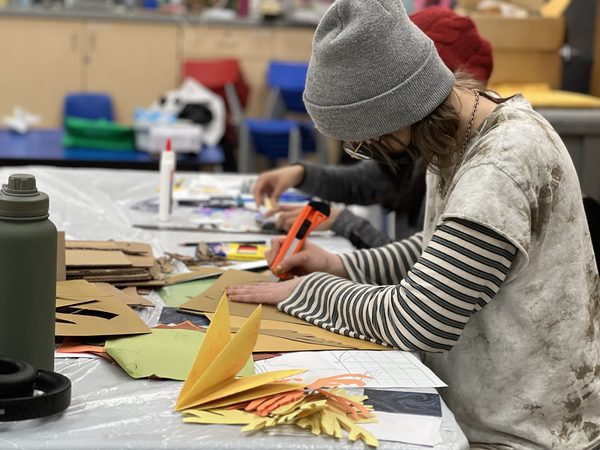 A participatory art session for Art in a Just Recovery, Guelph, Ontario