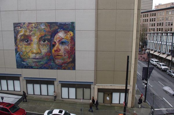 The Belonging Action, from the street, Vancouver, British Columbia, 2012